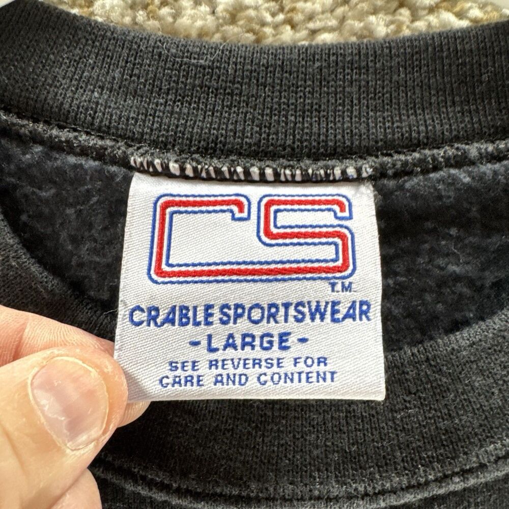 Vintage 90s MSU Sweatshirt Mens L Crew‎ Neck Mercantile Stories University USA - Picture 5 of 10